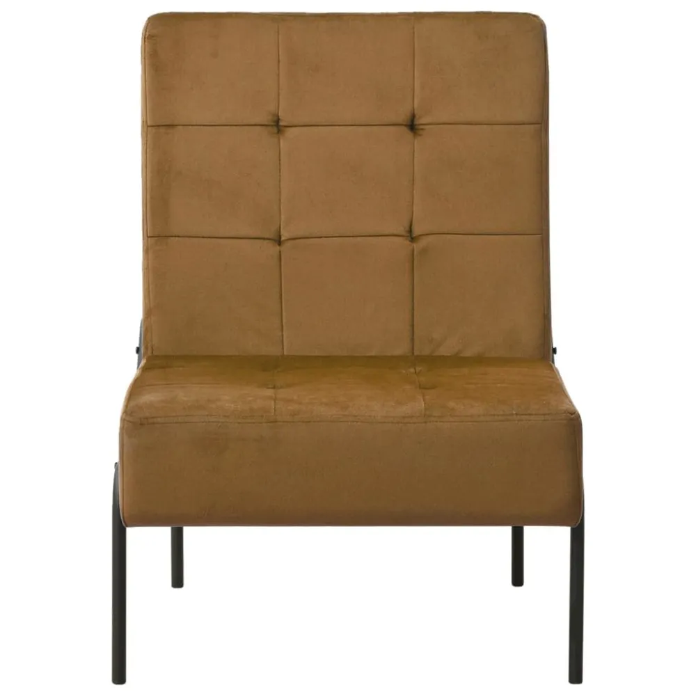 Poltrona Relax 65x79x87 cm Marrone Velluto