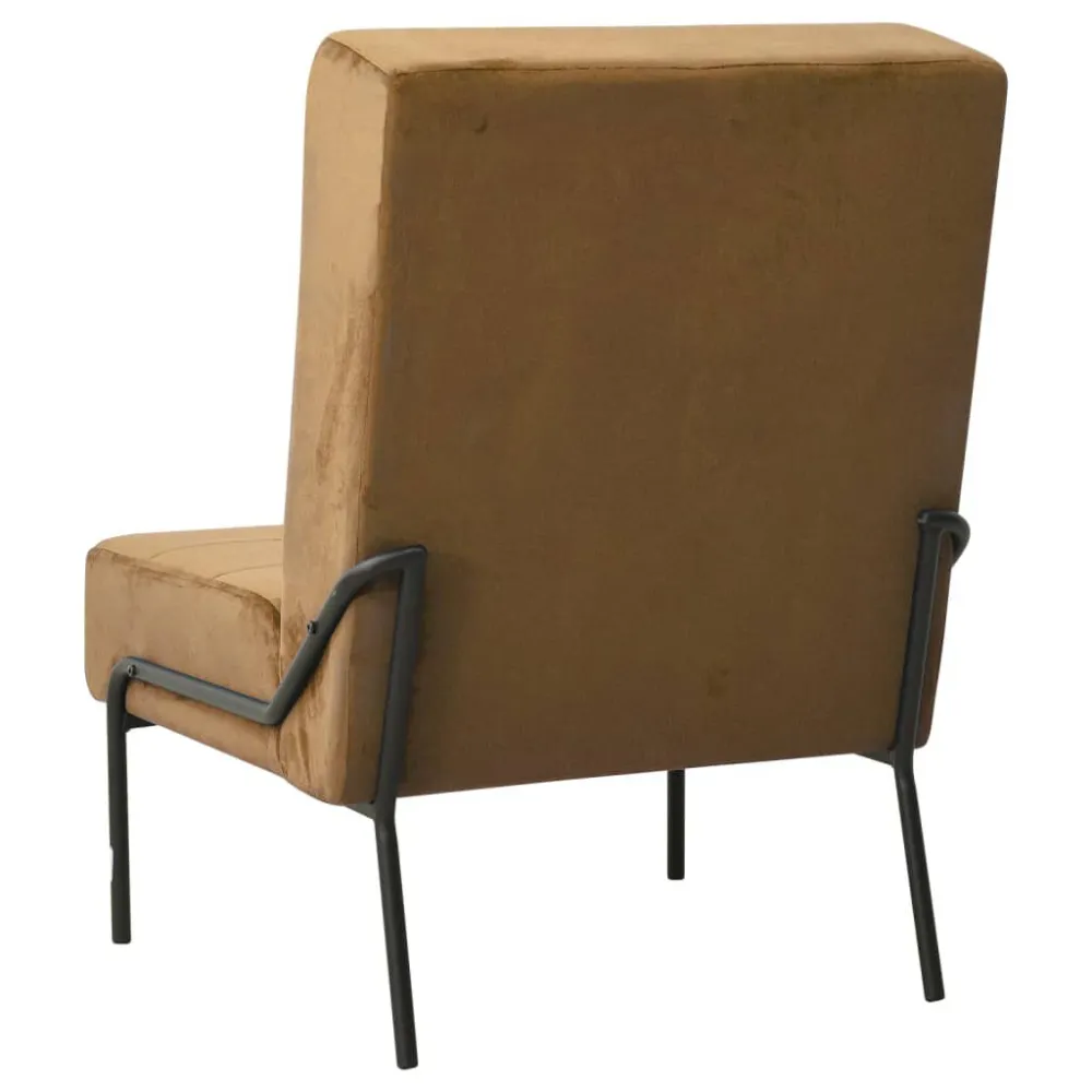Poltrona Relax 65x79x87 cm Marrone Velluto