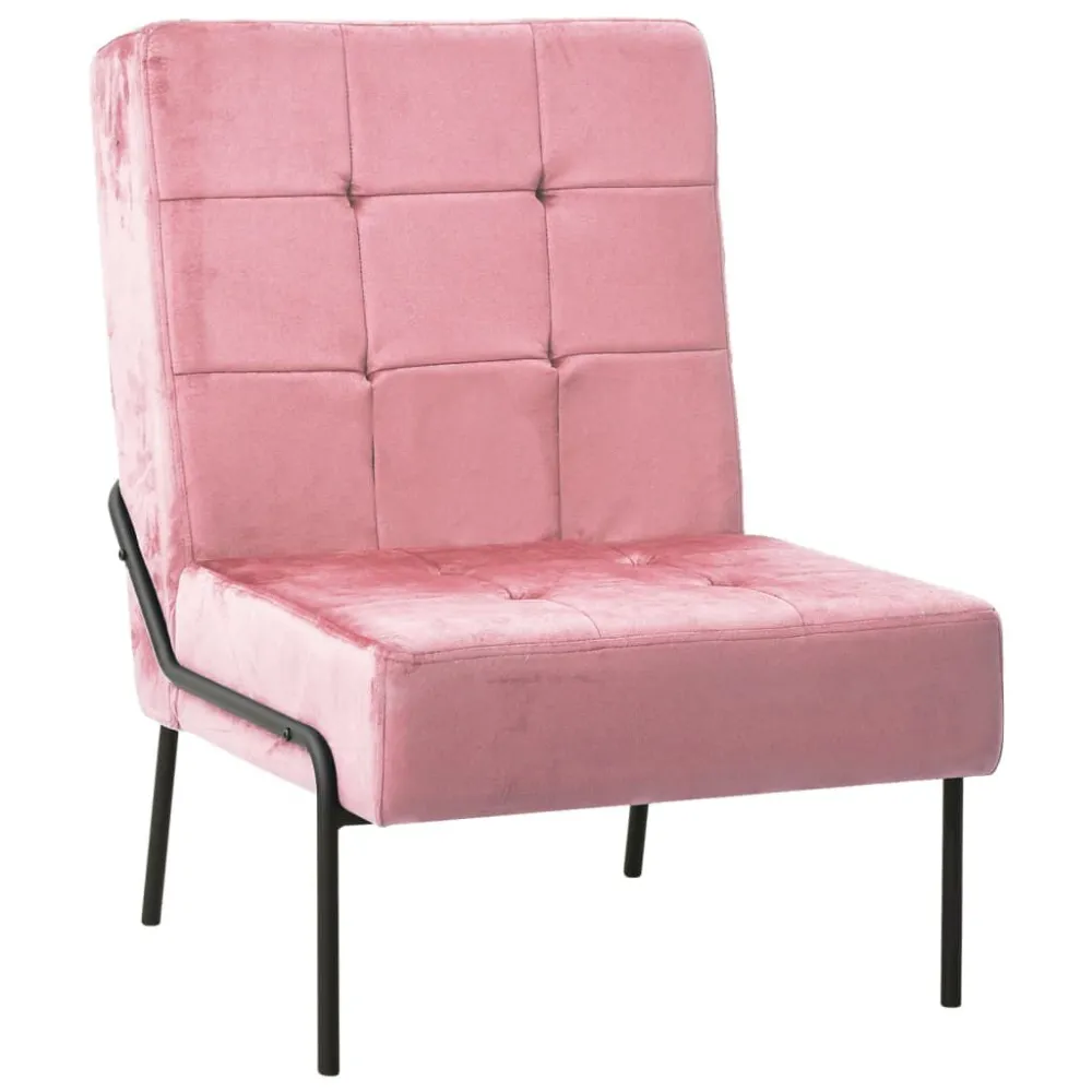 Poltrona Relax 65x79x87 cm Rosa Velluto