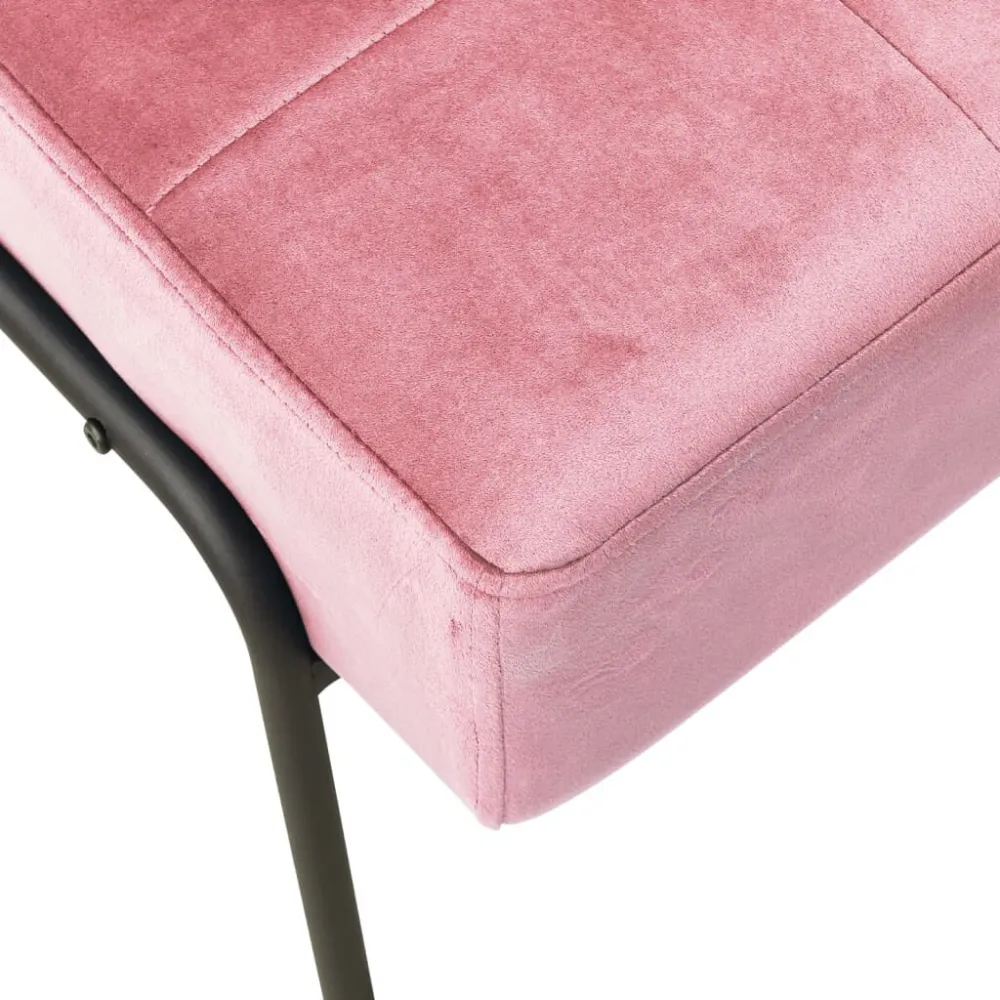Poltrona Relax 65x79x87 cm Rosa Velluto
