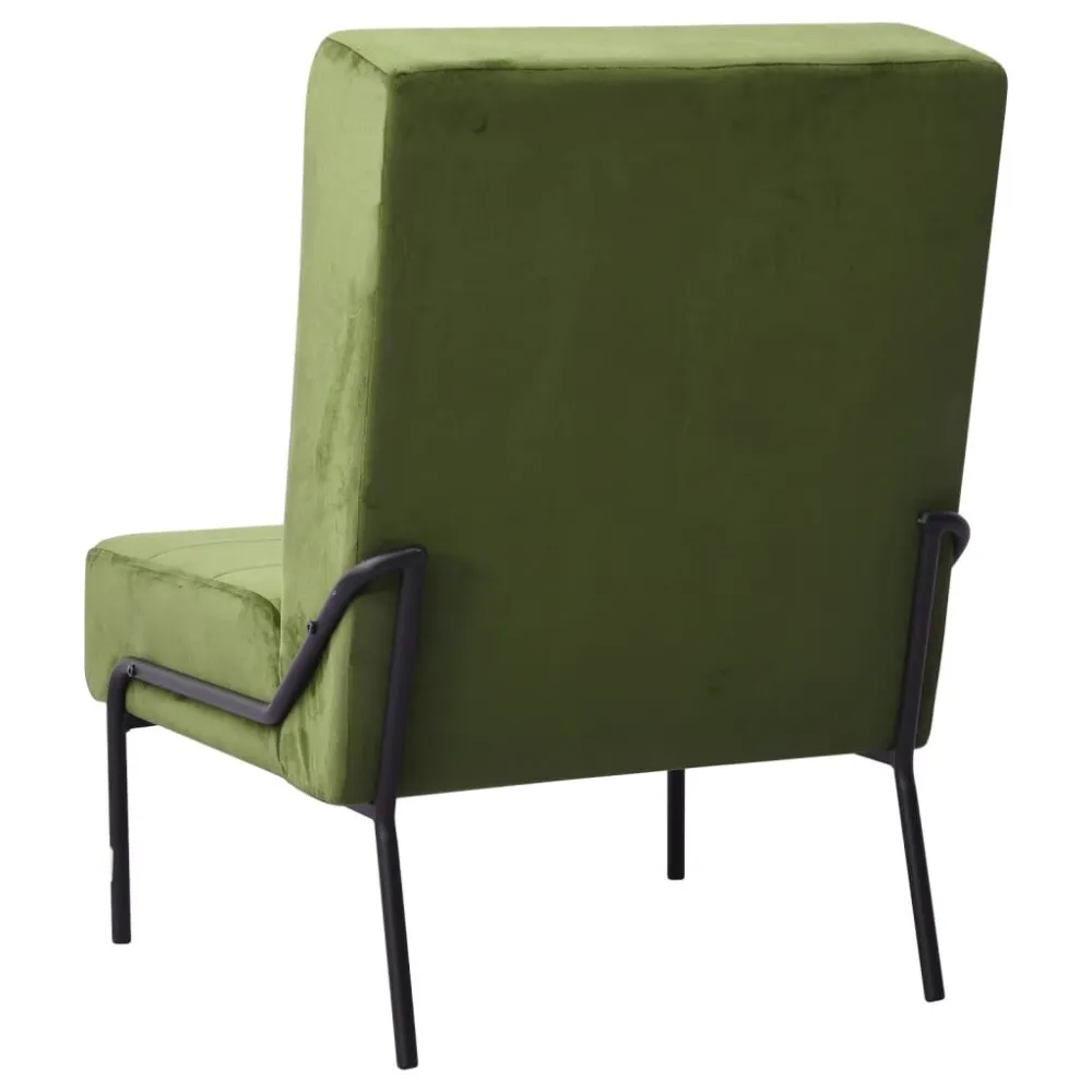 Poltrona Relax 65x79x87 cm Verde Chiaro Velluto