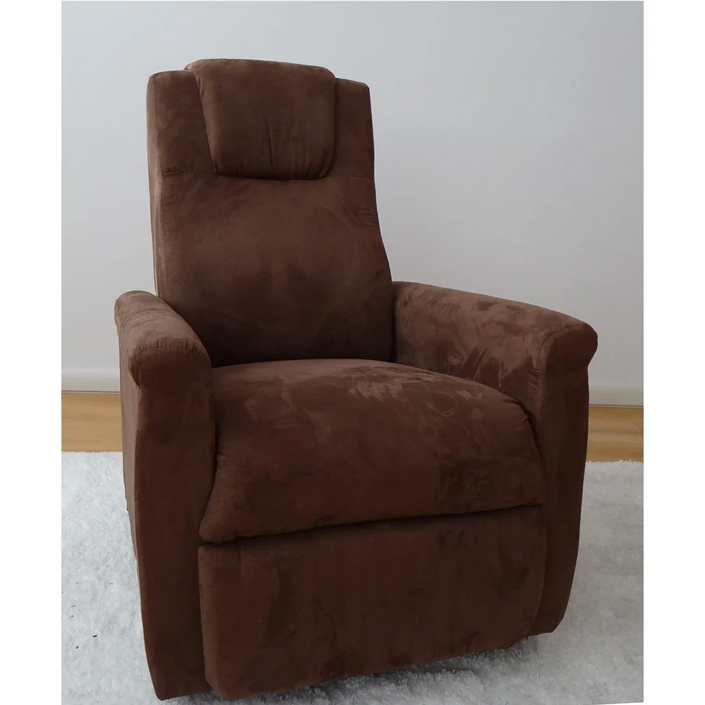 Poltrona Relax Elettrica Kalika con Alzapersona Lift 1 Motore Microfibra Marrone Scuro
