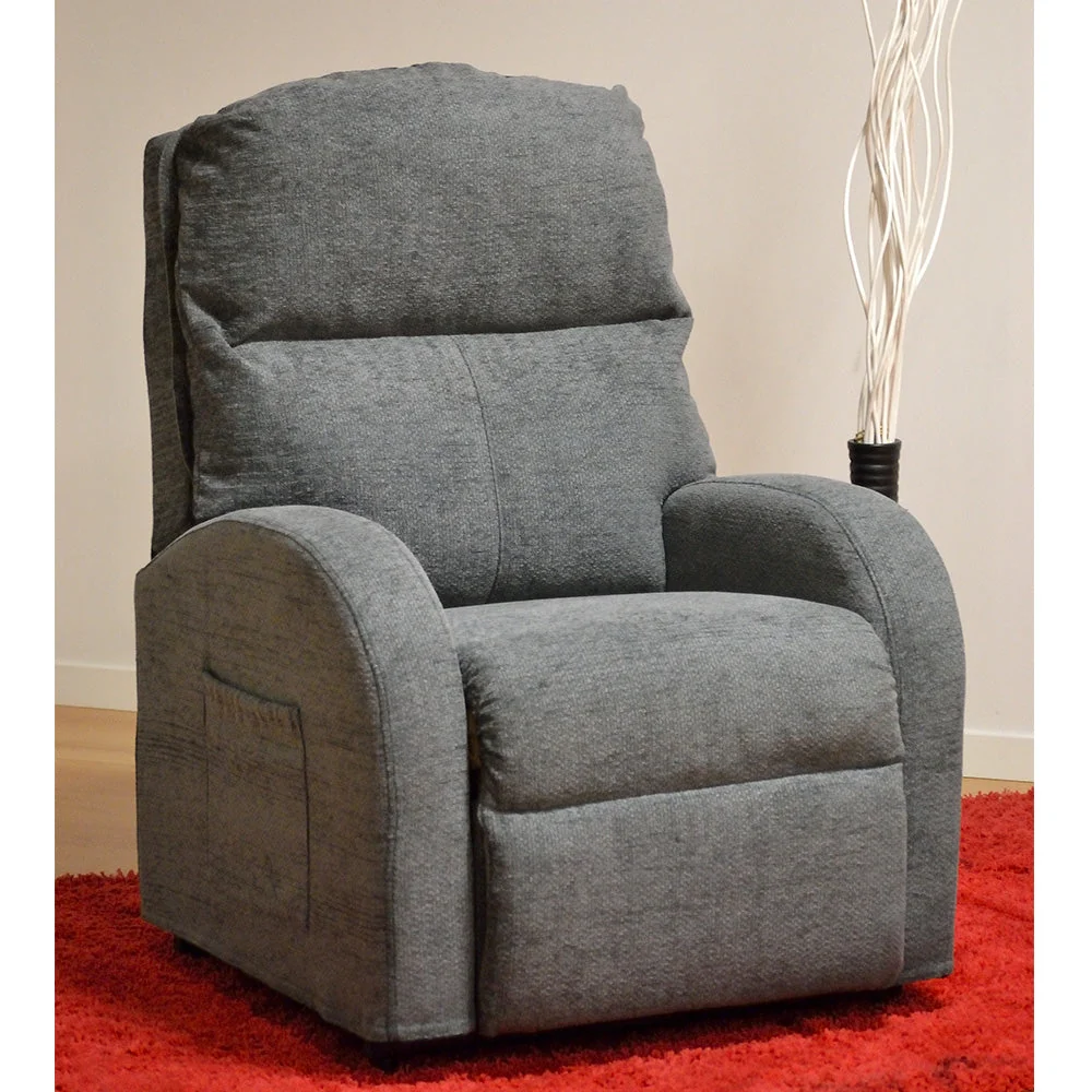 Poltrona Relax Elettrica Magnolia con Alzapersona Lift 1 Motore Similpelle Nero