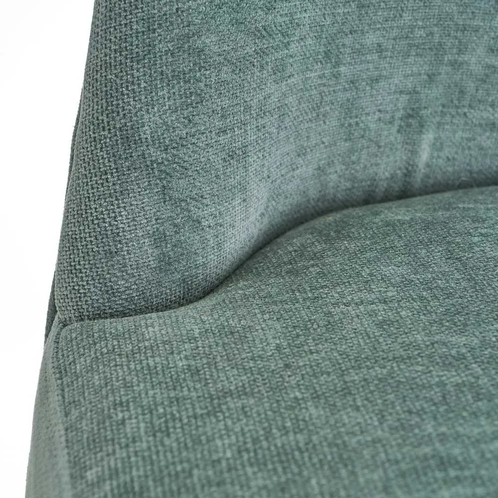 Poltrona Relax Legno e Tessuto Colore Verde Acqua Mod. Petty 52x58x71H cm