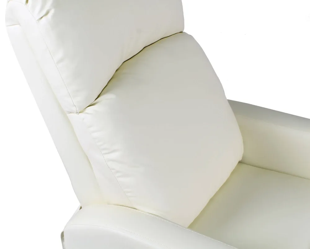 Poltrona Relax Manuale Reclinabile Similpelle Vandi Panna
