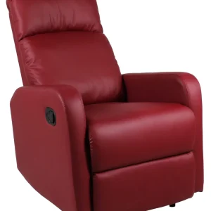 Poltrona Relax Manuale Reclinabile Similpelle Vandi Bordeaux