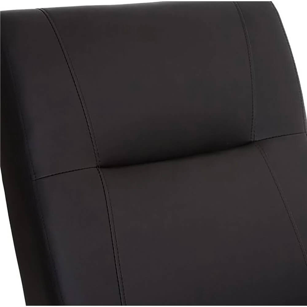 Poltrona Relax Manuale Reclinabile Similpelle Vandi Nera
