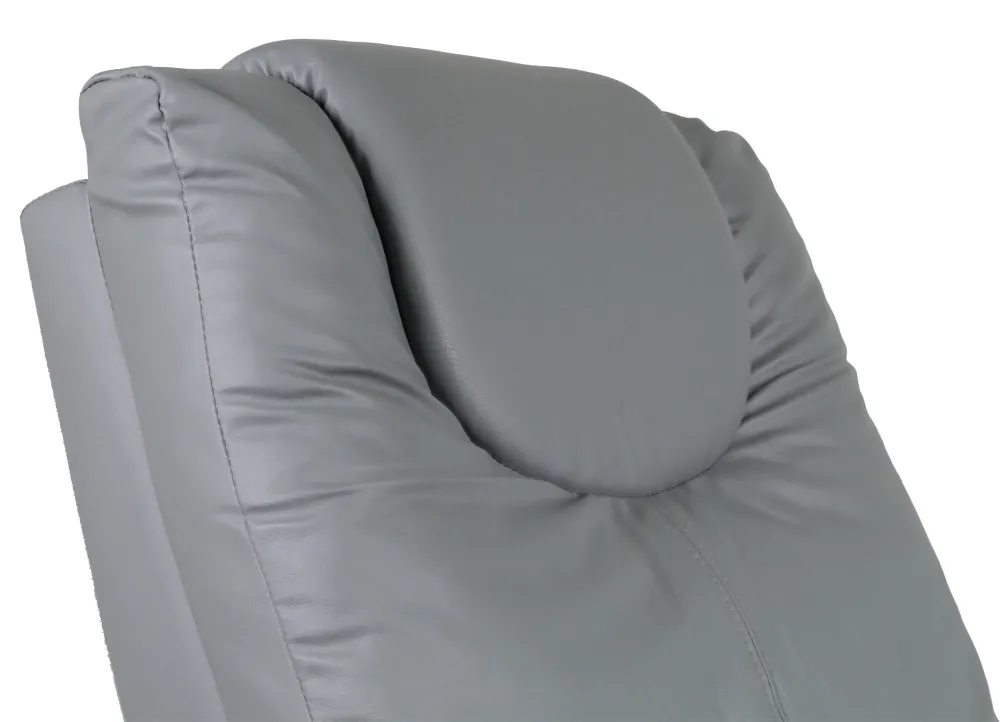 Poltrona Relax Manuale Reclinabile Similpelle Vandi Grigia