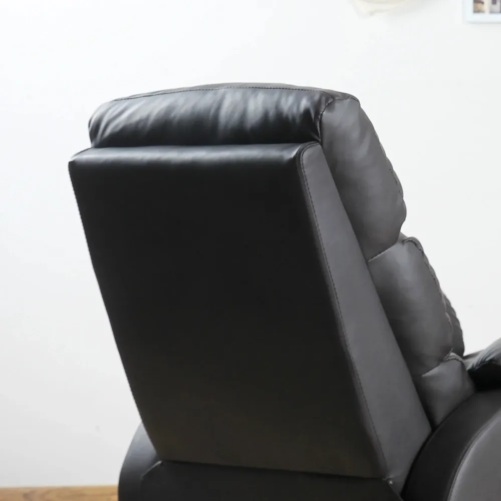 Poltrona relax, poltrona TV, poltrona reclinabile, scrivania angolare, regolabile, marrone, 75x92x99 cm