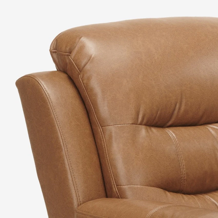 Poltrona Relax Reclinabile Manuale 100x72x74 cm Similpelle Marrone