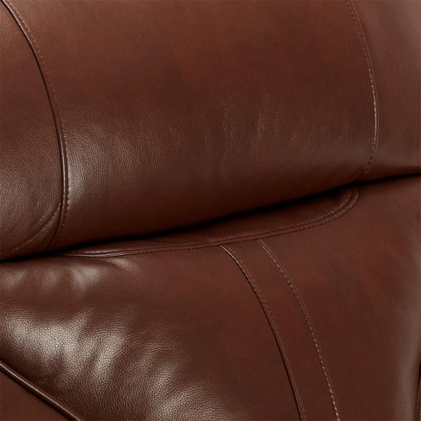Poltrona Relax Reclinabile Manuale 90x74x130 cm Similpelle Marrone