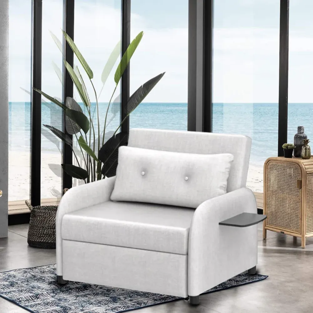 Poltrona Relax Trasformabile Divano Letto e Schienale Reclinabile Piano Apribile
