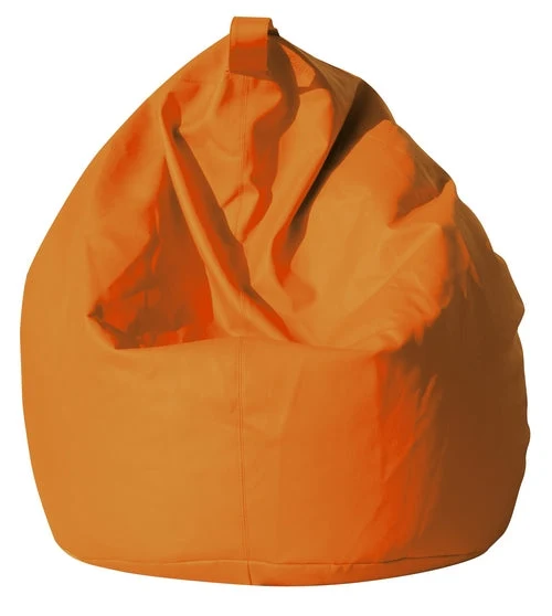 Poltrona Sacco Pouf Similpelle Arancio Avalli