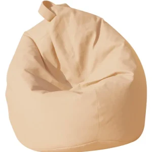 Poltrona Sacco Pouf Similpelle Beige Avalli