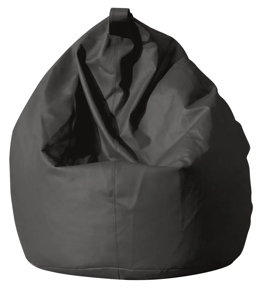 Poltrona Sacco Pouf Similpelle Grigio