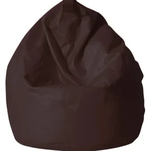 Poltrona Sacco Pouf Similpelle Marrone Avalli