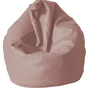 Poltrona Sacco Pouf Similpelle Rosa