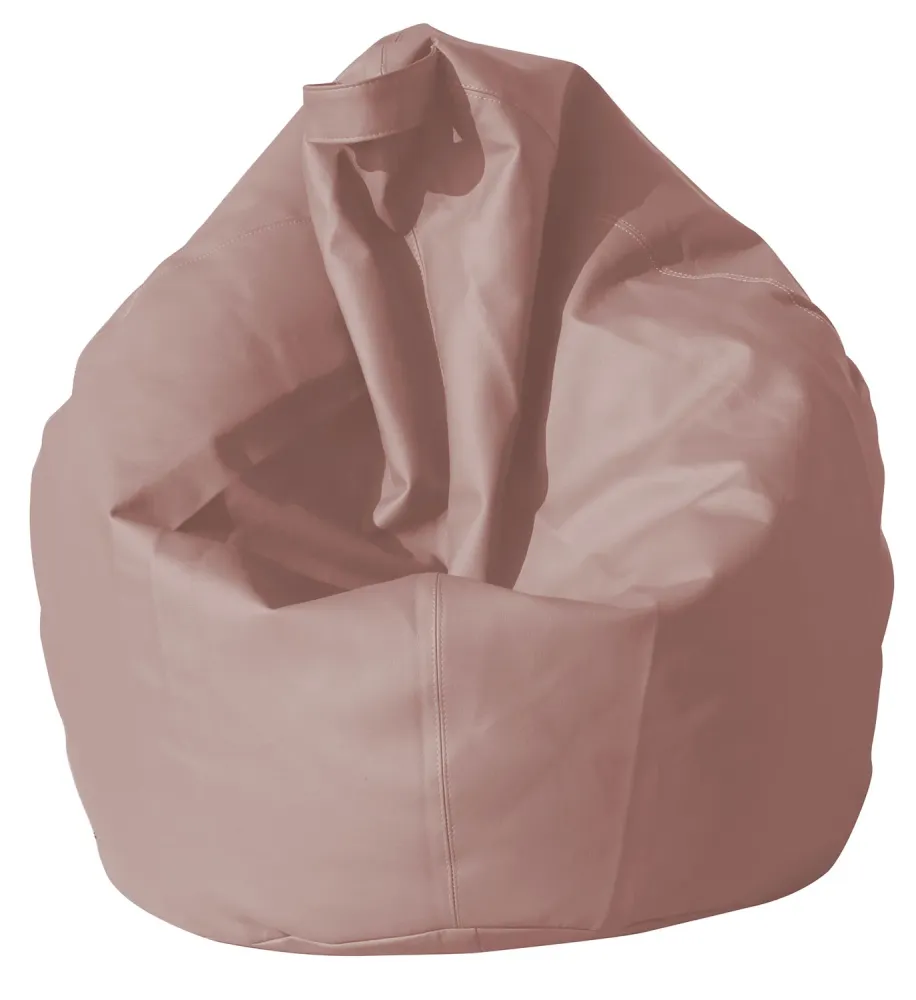 Poltrona Sacco Pouf Similpelle Rosa