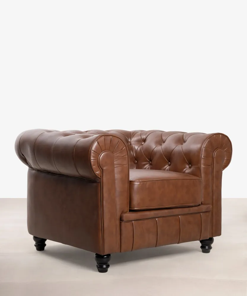 Poltrona similpelle Chester