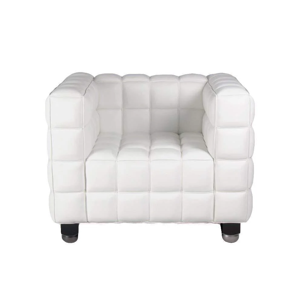Poltrona Similpelle Rizzetti Manhattan Bianco