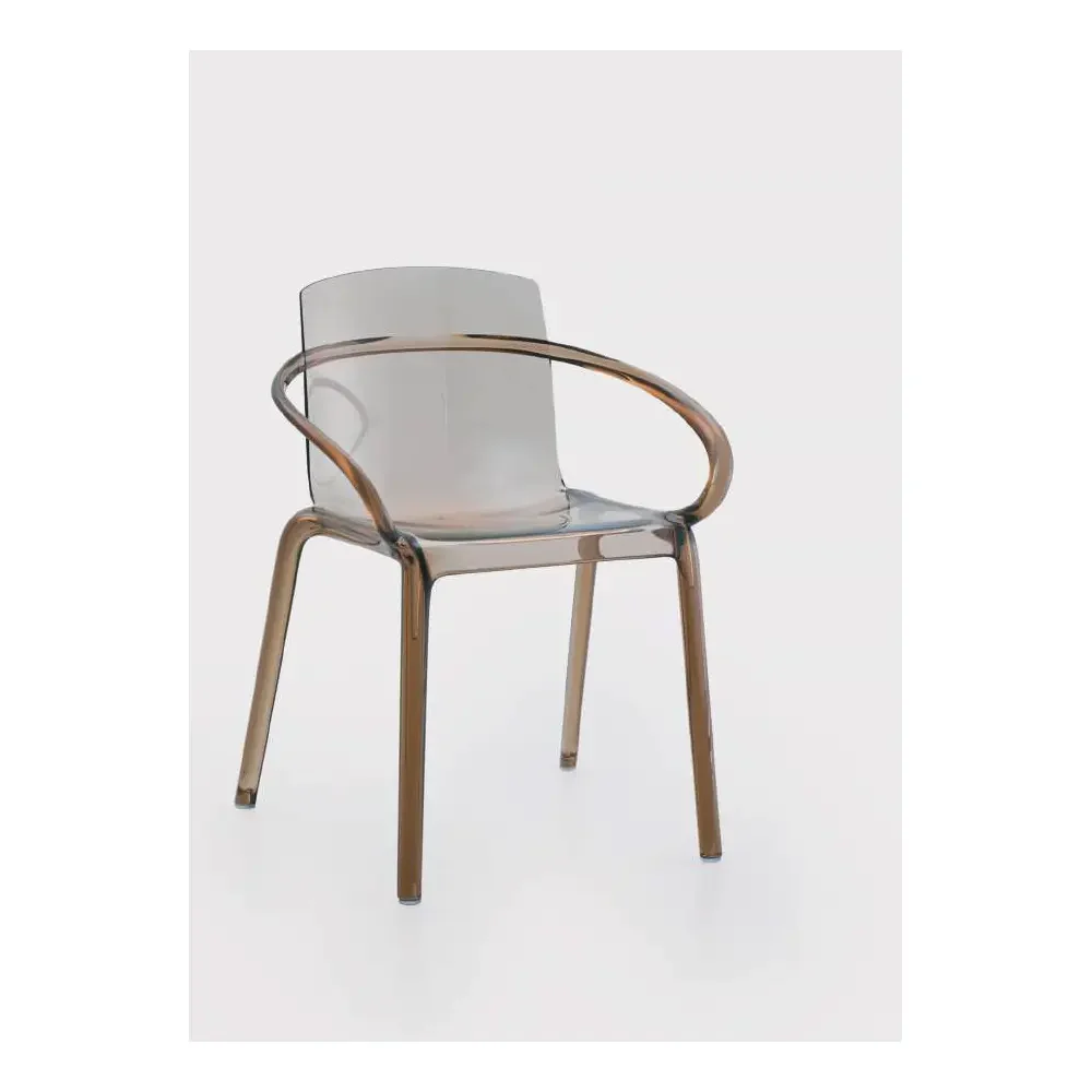 Poltroncina Aruba Island 77cm | Marrone Leggero Policarbonato | Ambienti Glamour