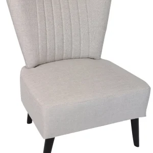 Poltroncina Imbottita Tessuto Motti Felix Crema