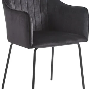 Poltroncina sedia velluto imbottita scandinava Dimensioni circa H. 82 x L. 54 x P. 59 cm
