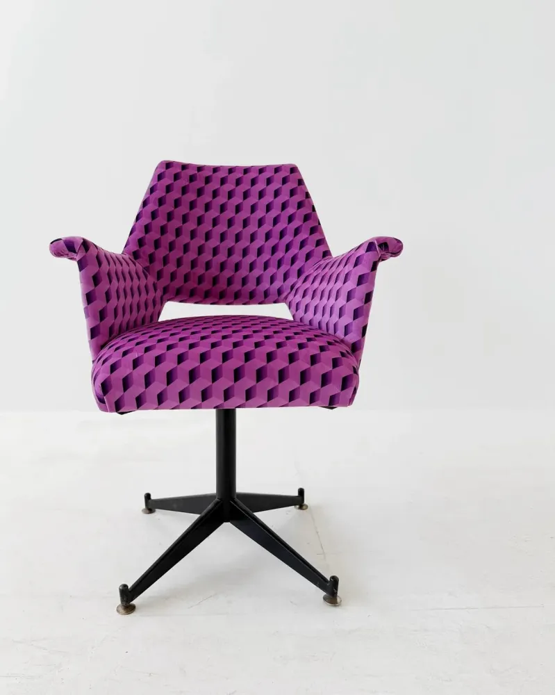 Poltroncina velluto di seta