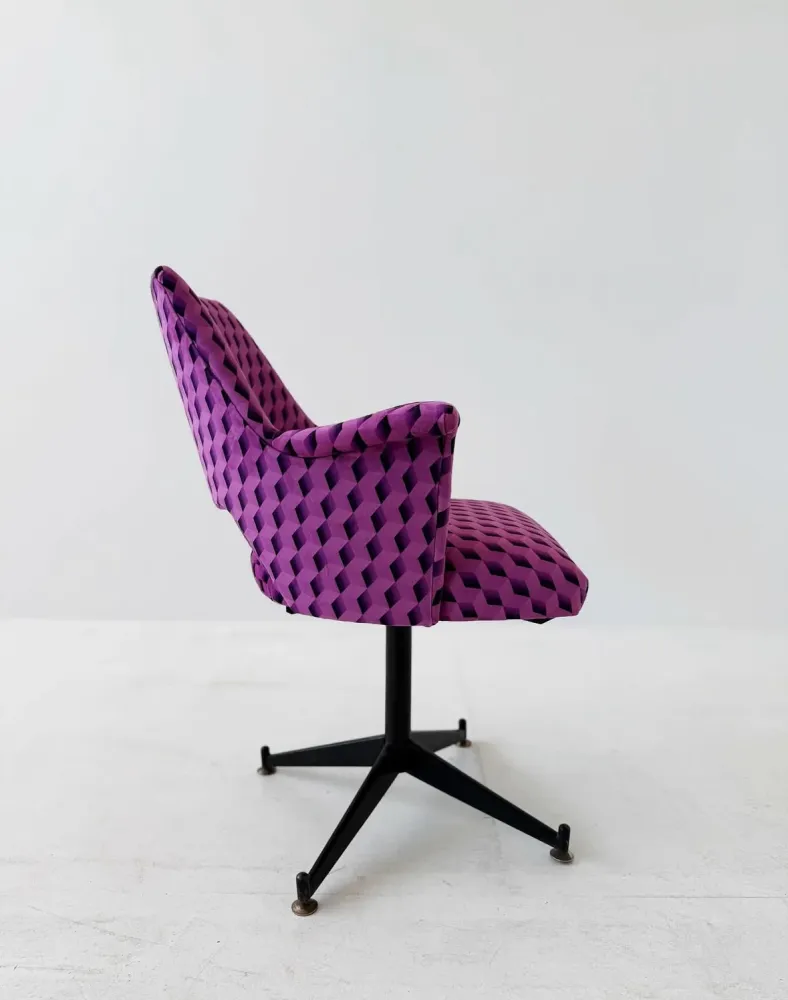 Poltroncina velluto di seta