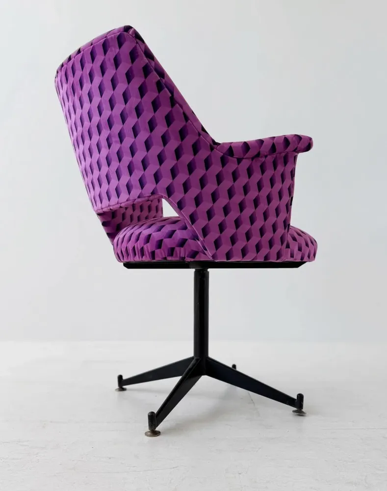 Poltroncina velluto di seta