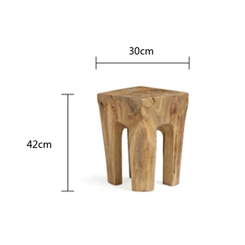 Sgabello Legno Picchetti Legno Massello Per Uso Domestico Picchetti Teak Piccoli Sgabelli Tavolino Sgabelli Doppio Uso Mol...