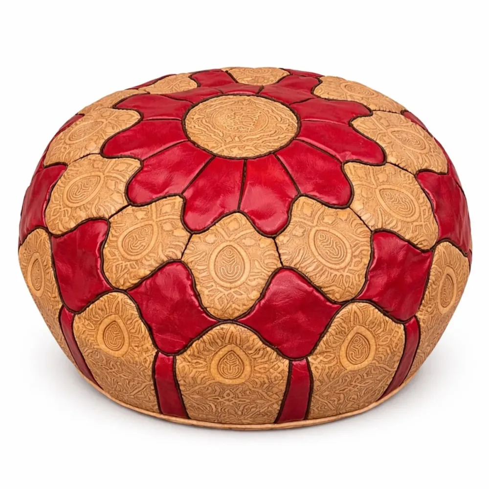 Pouf arabo pelle AROUMDT 55x40 cm