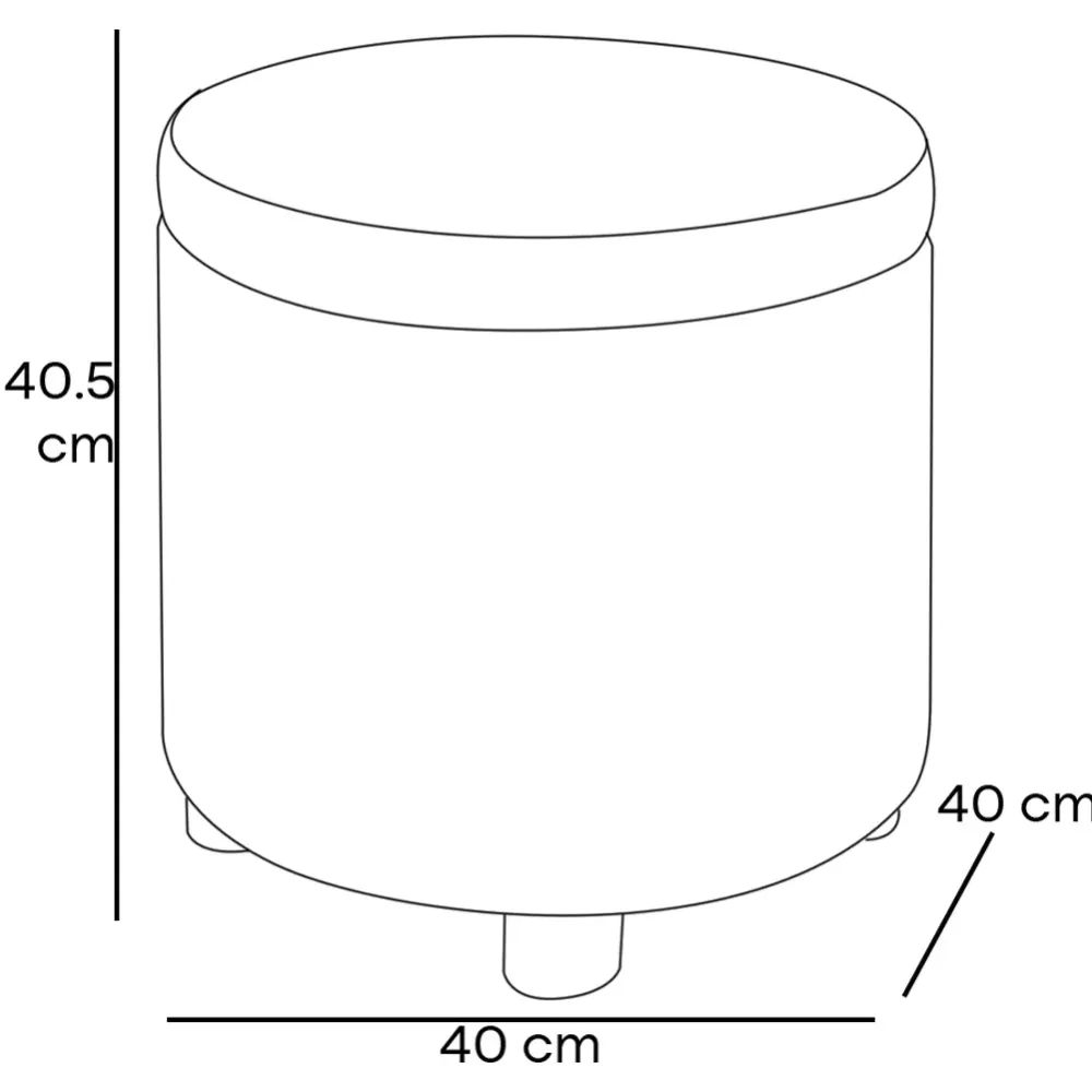 Pouf Contenitore Poggiapiedi Tessuto Grigio Sgabello Apribile 40x40x40.5cm