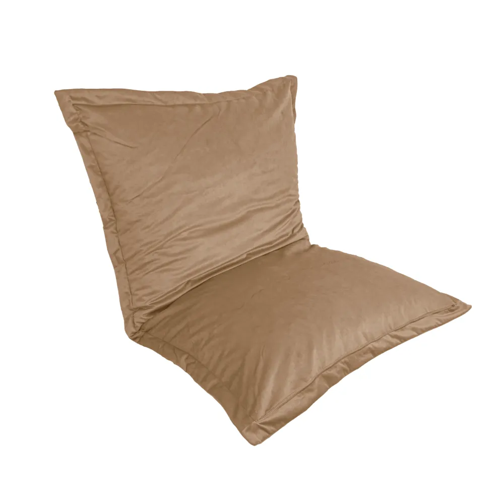Pouf Cuscino Gigante XL 150x100 Beige - Velluto e Schiuma (Lusso e Comfort)
