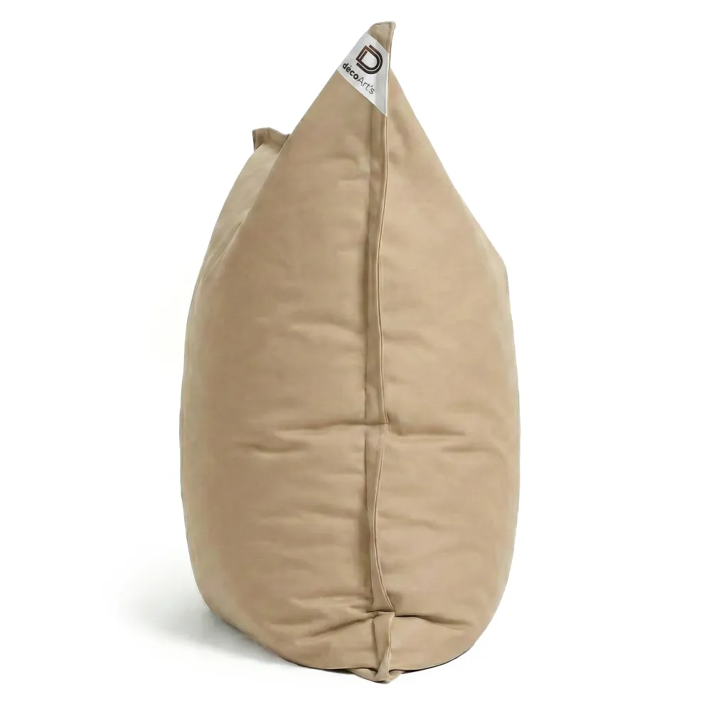 Pouf Gigante XXL 180x140 Beige - Impermeabile & Sfoderabile (Schiuma)