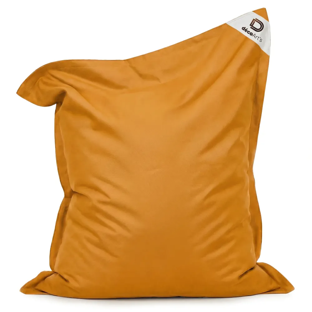 Pouf Gigante XXL 180x140 Giallo Miele - Impermeabile & Sfoderabile (Schiuma)
