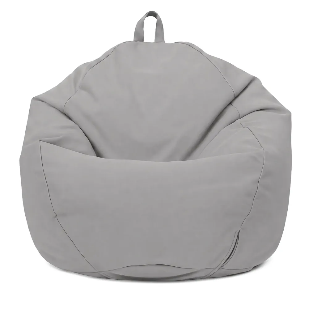 Pouf poire XL d'extérieur - 110x120 cm - Gris Galet