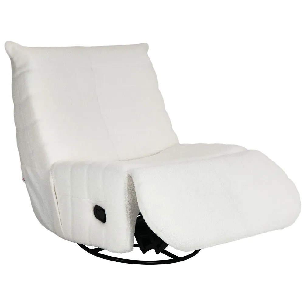 Pouf sacco con capacità di carico regolabile fino 150 kg di panna, 84x104x87 cm