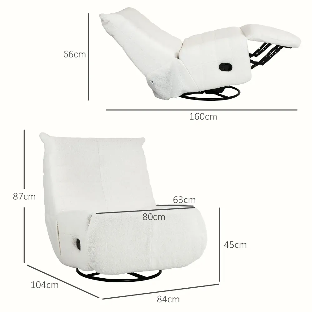 Pouf sacco con capacità di carico regolabile fino 150 kg di panna, 84x104x87 cm
