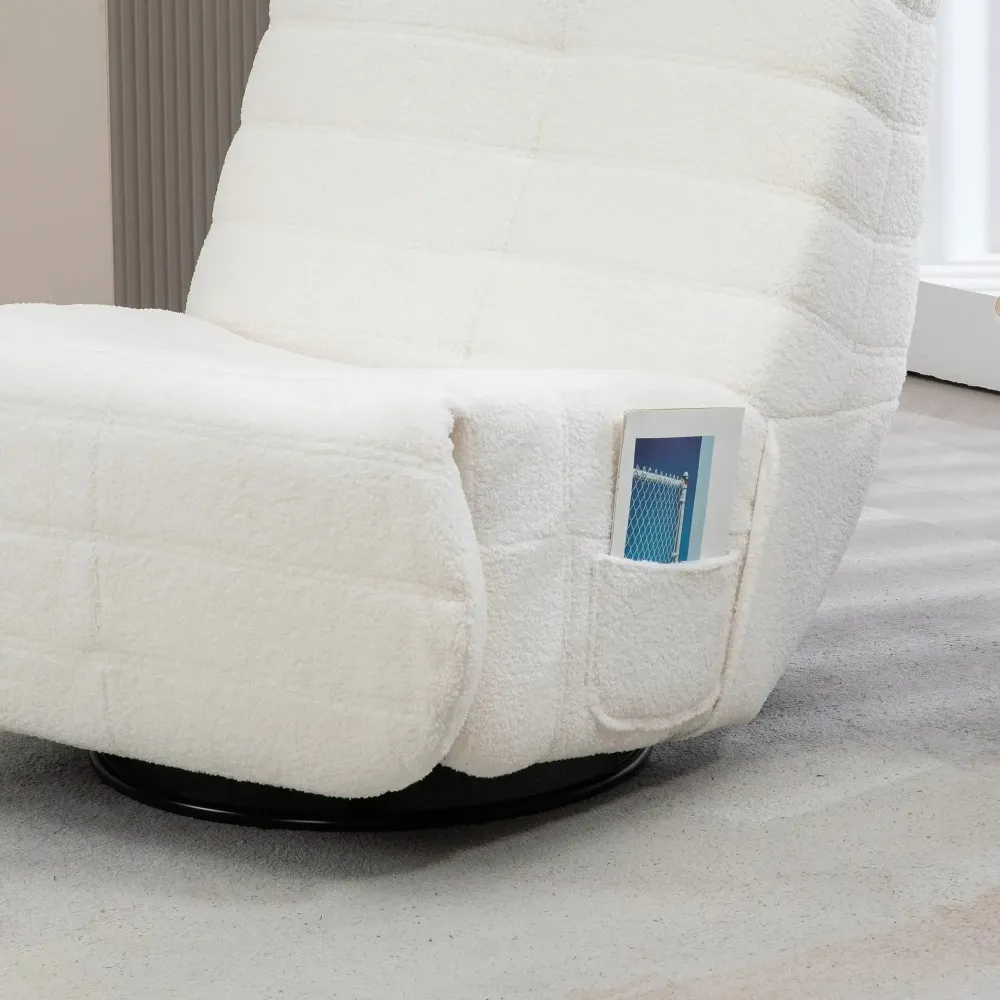 Pouf sacco con capacità di carico regolabile fino 150 kg di panna, 84x104x87 cm