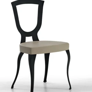 Priscilla - Set da 2 Sedia design da salotto metallo sagomato cm 45x46x94h - vari colori