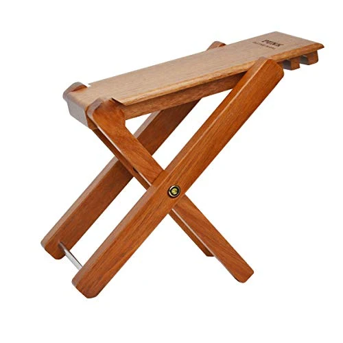 Chitarra Poggiapiedi legno massello Chitarra Pedale Chitarra Poggiapiedi Sgabello Pedale regolabile 4 livelli legno pieghe...