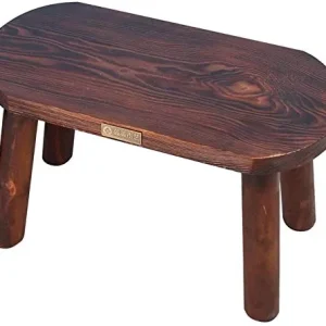 Sedia da Bar Sgabello Sedia Poggiapiedi Camera Legno massello Panca Legno Sgabello Basso Legno Tavolino Quadrato Sgabello...
