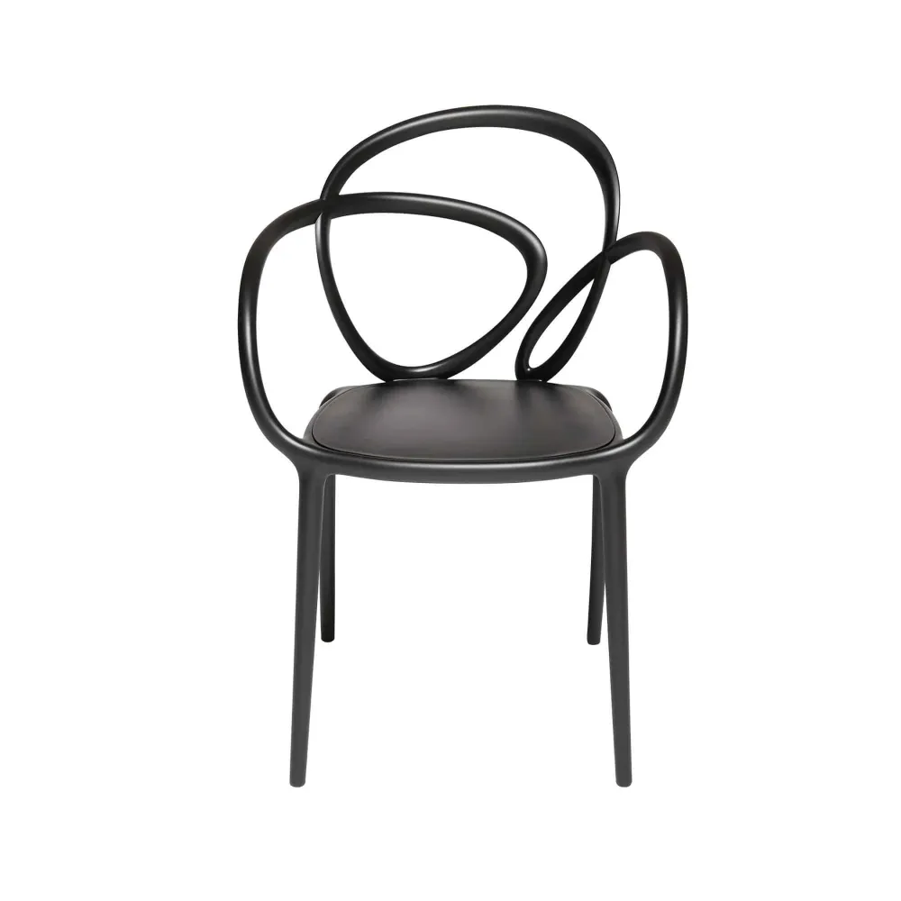 Loop Chair senza cuscino, Set di 2 pezzi White Qeeboo
