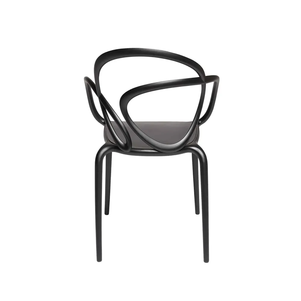Loop Chair senza cuscino, Set di 2 pezzi White Qeeboo