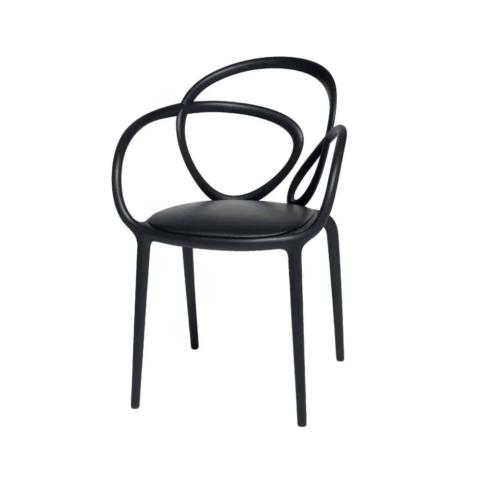 Loop Chair senza cuscino, Set di 2 pezzi White Qeeboo