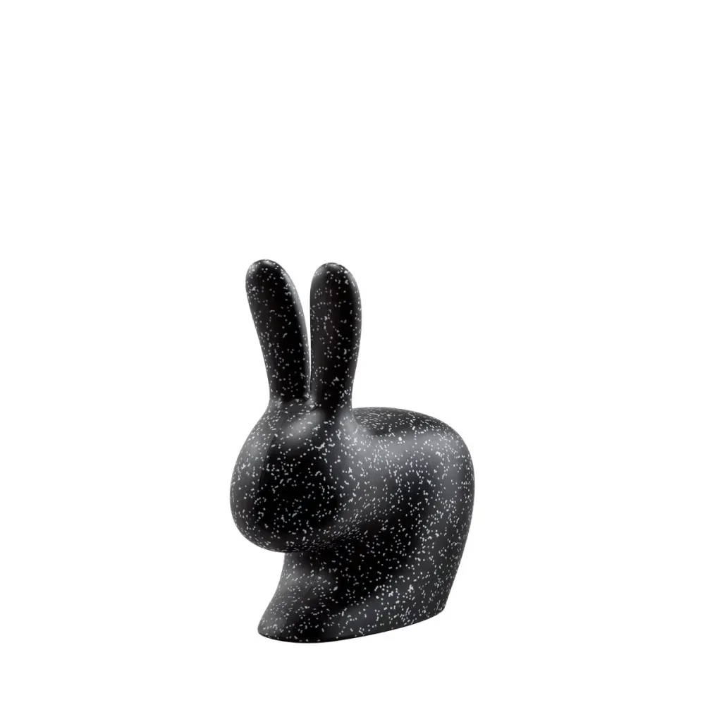 Rabbit Chair Baby Dots Black Qeeboo