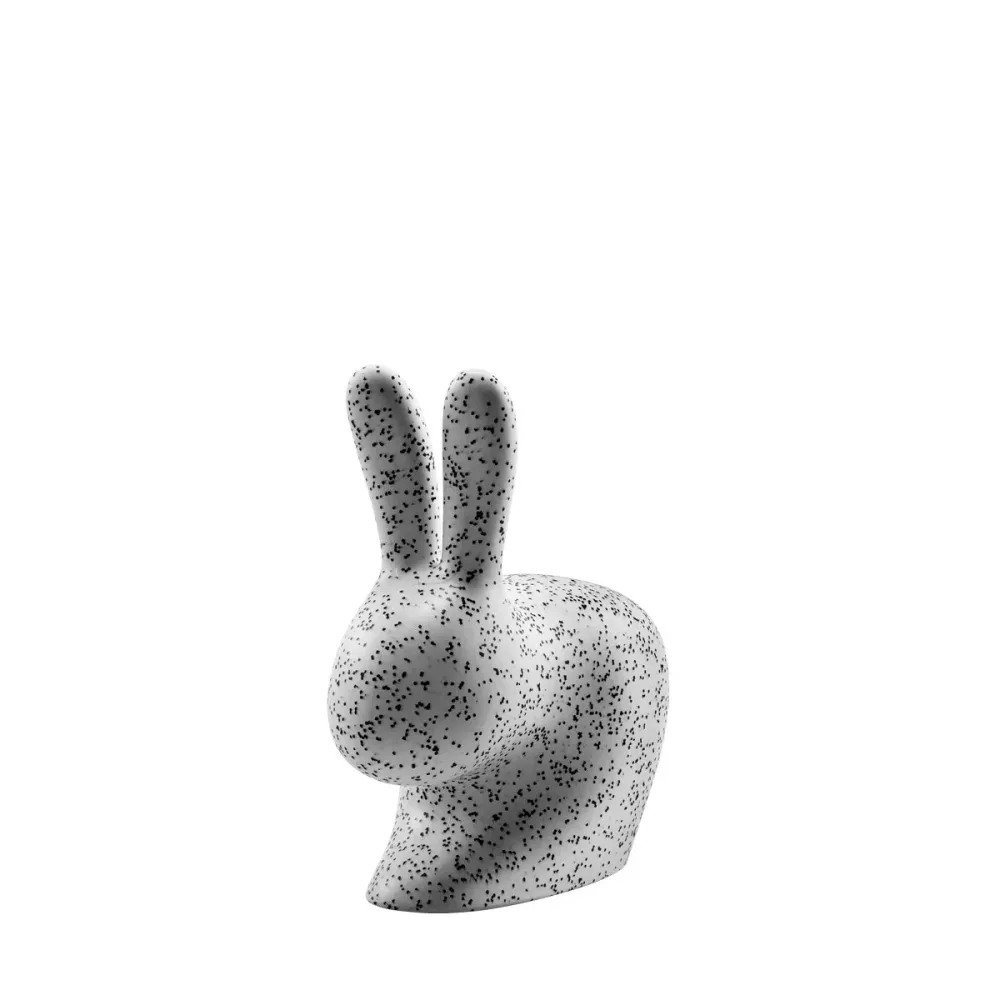Rabbit Chair Baby Dots Black Qeeboo