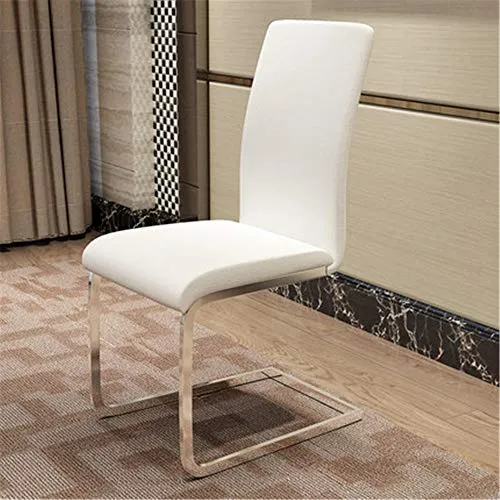 QinWenYan Sgabelli da Bar 2 sedie da Cucina da Cucina con robuste Gambe Metallo Sedia da Bar (Color : White*2, Size : One...