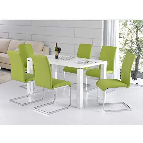 QinWenYan Sgabelli da Bar 2 sedie da Cucina da Cucina con robuste Gambe Metallo Sedia da Bar (Color : White*2, Size : One...